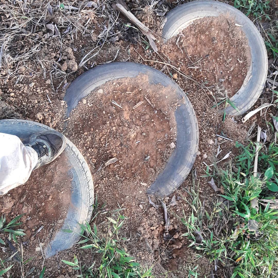 Photo: Stepping on the Recycled Tire Stair